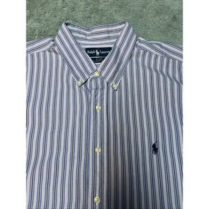 Vintage Ralph Lauren Blake Shirt Men's XXL‎ Hong Kong 80's Single Stitch Striped
